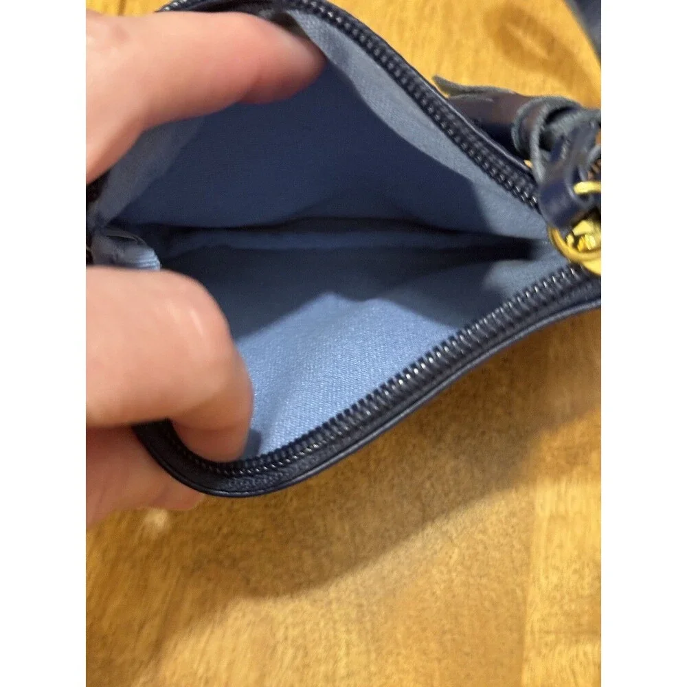 Joy & Iman Navy Blue Wristlet, Change purse Tasselled Card Wallet